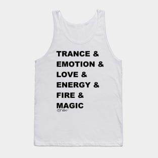 Trance List - Black Logo Tank Top